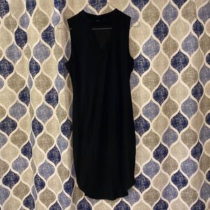 Rue 21 Black Keyhole Front Sleeveless Midi T-shirt Dress